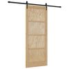 vidaXL Slīdo&scaron;ās durvis ORKDAL Dabiska 86 x 211 cm Priedes masīvkoks