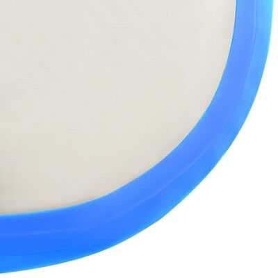 vidaXL piepūšams vingrošanas paklājs ar pumpi, 60x100x20 cm, zils PVC
