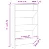 vidaXL Apavu skapis 2 pcs Vecs koks 60 x 18 x 90 cm Inženierijas koks