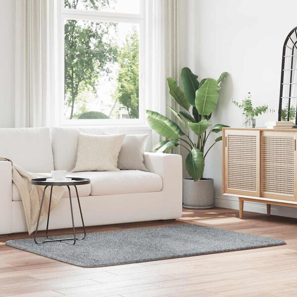 vidaXL paklājs, 120x170 cm, Shaggy, NAVARRA, gai&scaron;i pelēka, poliesters