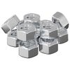 vidaXL Se&scaron;stūra kastaņu uzgriežņi 12 pcs Sudraba m8 Metāls
