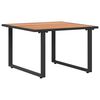 vidaXL Kafijas galdiņ&scaron; Melns un brūns 55 x 55 x 35 cm