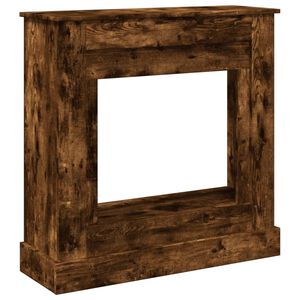 vidaXL kamīna apmale, ozola krāsa, 90x30x90 cm, konstruēts koks