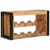 vidaXL Vīna plaukts Brūna 80 x 45 x 33 cm Ciets raupjais mango koks
