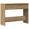vidaXL konsoles galdiņ&scaron;, koka krāsa, 100x35x76,5 cm, inženierijas koks