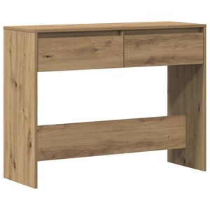 vidaXL konsoles galdiņ&scaron;, koka krāsa, 100x35x76,5 cm, inženierijas koks