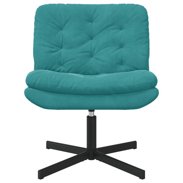 vidaXL Griežamā relaksācijas krēsls Tirkīzzila 63 x 75 x 76 cm Samts