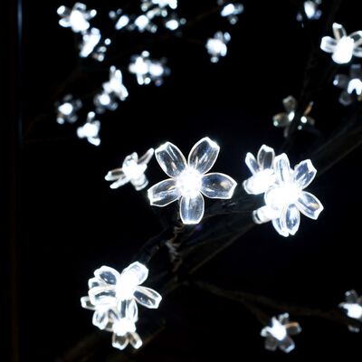 vidaXL Ziemassvētku koks, 2000 LED, vēsi balta gaisma, ķirsis, 500 cm