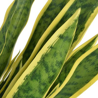 vidaXL mākslīgais augs, sansevjēra ar podiņu, 90 cm, zaļa