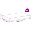 vidaXL Sienas plaukts 2 pcs Balts marmors 40 x 23,5 x 4 cm