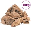vidaXL lavas akmeņi, 10 kg, brūni, 1-10 cm
