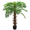 vidaXL mākslīgā cikas palma ar podiņu, 140 cm, zaļa