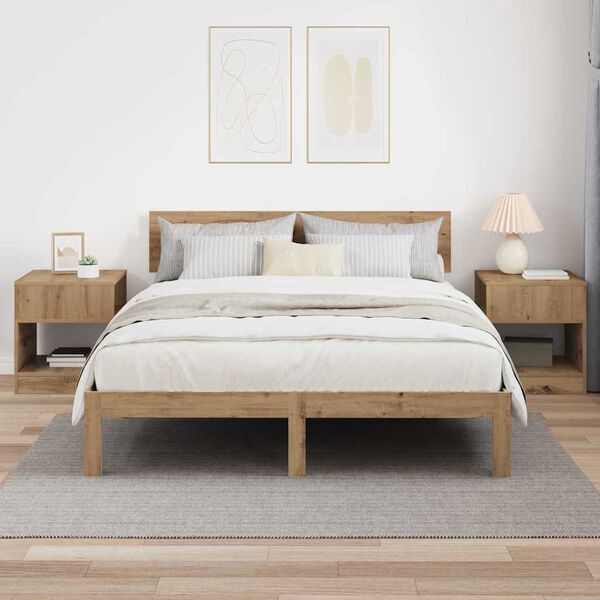 vidaXL Papildu galdiņ&scaron; 2 pcs Artisānā ozols 40,5 x 40 x 45 cm