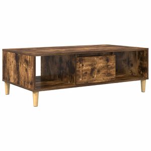 vidaXL Kafijas galdiņ&scaron; Dūmaka ozols 102 x 55 x 35 cm Inženierijas koks