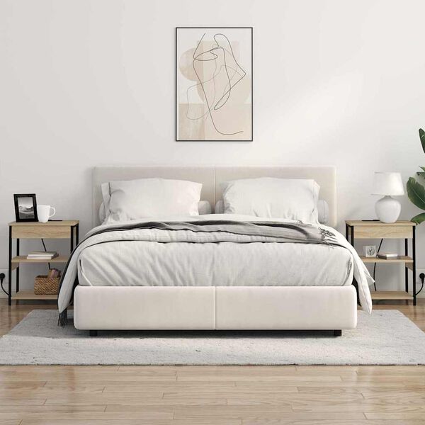 vidaXL Nakts skapītis 2 pcs Sonoma ozols 41 x 31 x 51 cm