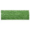 vidaXL balkona aizslietnis ar zaļām lapām, 300x100 cm