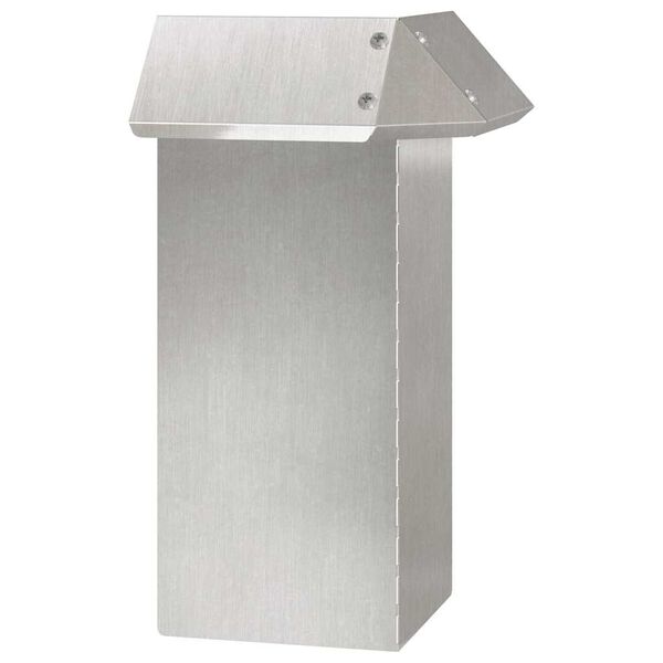 vidaXL Kāpuru žogs Sudraba 13,5 x 13,5 x 25 cm Nerūsējo&scaron;s tērauds