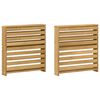 vidaXL Brokastis moduļi 2 pcs Balts 58,5 x 10 x 61 cm