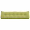 vidaXL Atpakaļ spilvens Gai&scaron;i zaļa 180 x 24 x 50 cm audums