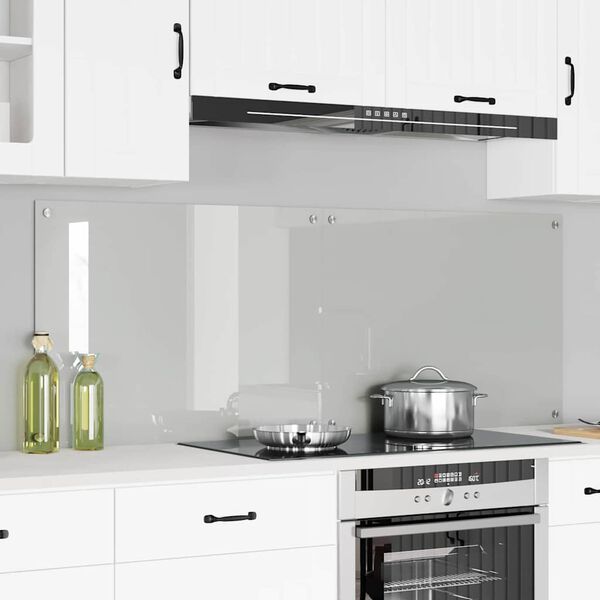 vidaXL Virtuves aizsargpanelis 2 pcs Caurspīdīgs 80 x 60 cm