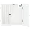vidaXL Dartboard skapis EDE Spīdīgi balts 52,5 x 10,5 x 53,5 cm