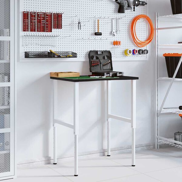 vidaXL darbagalds, brūns, 80x60x(71,5-98) cm, ozola masīvkoks