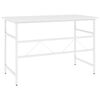 vidaXL datorgalds, balts, 105x55x72 cm, MDF un metāls