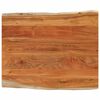vidaXL galda virsma, 100x80x3,8 cm, taisnstūra, akācijas masīvkoks