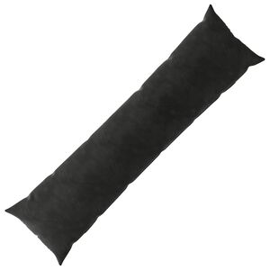 vidaXL Spilvens ar spilvenu HEERLEN Melns 40 x 145 cm Samts