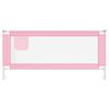 vidaXL bērnu gultas aizsargbarjera, rozā, 200x25 cm, audums