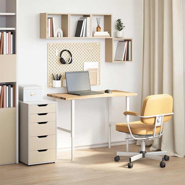 vidaXL galda virsma neapstrādāta 100x60x2,5 cm masīvkoka