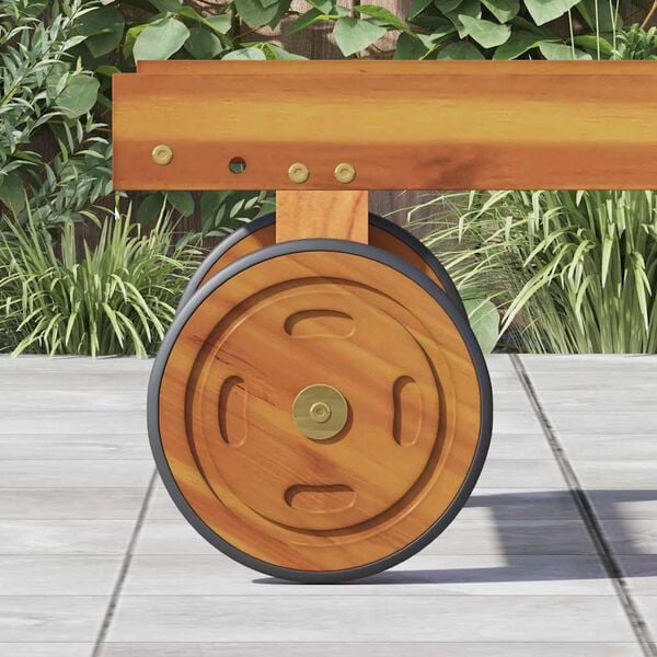 vidaXL Kosmosa riteņi ar riteni 2 pcs Brūna 20.5 x 20.5 x 2 cm