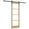 vidaXL Slīdo&scaron;ās durvis ORKDAL Dabīgs un melns 73,5 x 198,5 cm