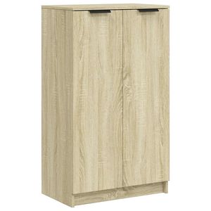 vidaXL apavu skapītis, ozolkoka krāsa, 59x35x100,5 cm, inženierijas koks