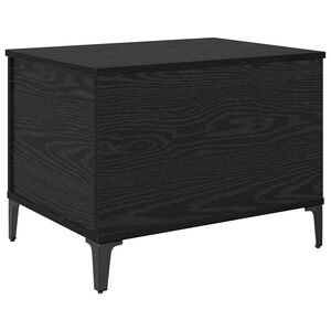 vidaXL Kafijas galdiņ&scaron; Melns ozolkoks 60 x 44,5 x 45 cm