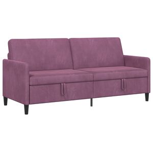 vidaXL Sofas ar uzglabā&scaron;anu 3-vietīgs Violeta 192 x 78 x 87 cm