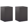 vidaXL Augu statīvs 2 pcs Melns 40 x 40 x 60 cm Tērauds