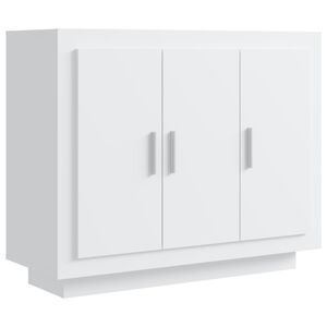 vidaXL kumode, balta, 92x35x75 cm, inženierijas koks