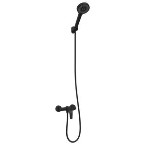 vidaXL Du&scaron;as galvas komplekts Melns G 1 / 2 collas Misiņ&scaron;