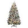 vidaXL mākslīgā Ziemassvētku egle, bumbiņu komplekts, 270 cm, 300 LED
