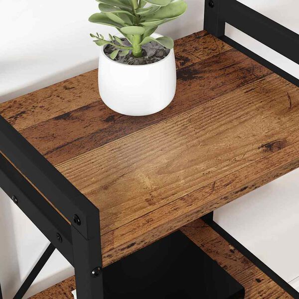 vidaXL Grāmatu plaukts Vecs koks 60 x 30 x 85 cm Inženierijas koks