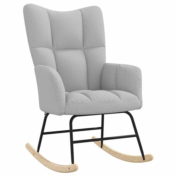 vidaXL šūpuļkrēsls Cloud Grey Fabric