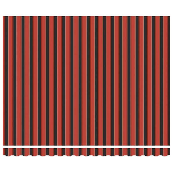 vidaXL Izvelkams jumtiņ&scaron; Oranža un melna 400 &times; 300 cm