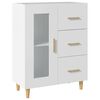 vidaXL kumode, balta, 69,5x34x90 cm, inženierijas koks