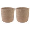vidaXL Augu poda komplekts 2 pcs Dabiska &Oslash; 21 x 21 cm 100% Tossa džuta