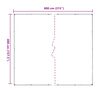 vidaXL Telts Caurspīdīgs 4 x 8 m PVC