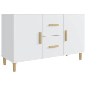 vidaXL kumode, balta, 100x36x60 cm, inženierijas koks