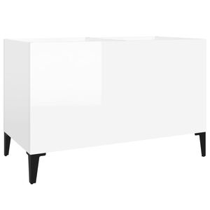 vidaXL skapītis, 74,5x38x48 cm, inženierijas koks, spīdīgi balts