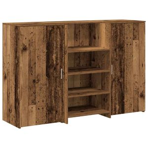 vidaXL reģistratūra, veca koka, 155x50x103,5 cm, inženierijas koks