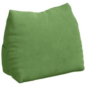 vidaXL Atpakaļ spilvens Gai&scaron;i zaļa 45 x 20 x 35 cm Korduroja audums